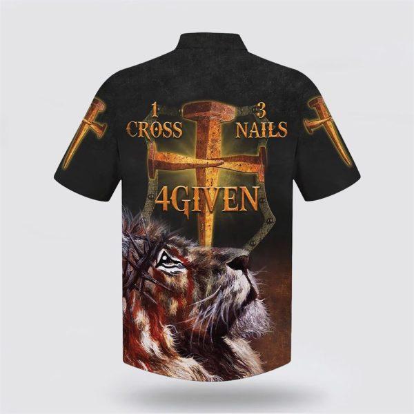 1 Cross 3 Nails 4given Lion Hawaiian Shirts – Gifts For Christians