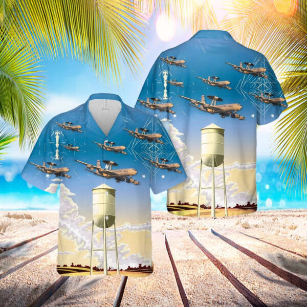 965th Airborne Air Control Squadron 552d Air Control Wing Boeing E-3 Sentry Hawaiian Shirt – Beachwear For Men – Best Hawaiian Shirts