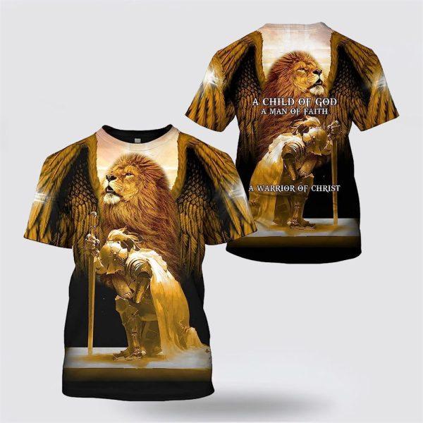 A Child Of God Woman Of Faith Warrior Of Christ All Over Print All Over Print 3D T Shirt – Gifts For Christians