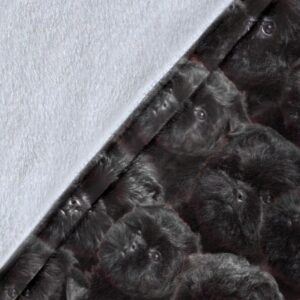 Affenpinscher Full Face Fleece Throw Blanket - Sherpa Fleece Blanket - Gifts For Dog Lover - Excoolent