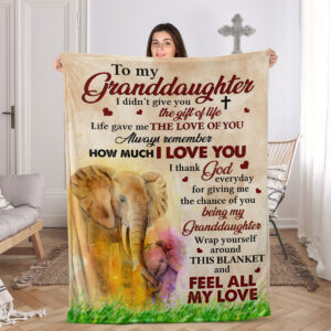 Always Remember How Much I Love You Special Elephant Fleece Throw Blanket - Christian Blanket - Bible Verse Blanket - Gift For Christian