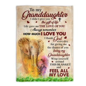 Always Remember How Much I Love You Special Elephant Fleece Throw Blanket - Christian Blanket - Bible Verse Blanket - Gift For Christian