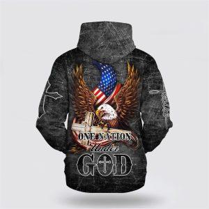 American Eagle USA Flag All Over Print 3D Hoodie One Nation Under God Gifts For Christians 2 rwziq2.jpg