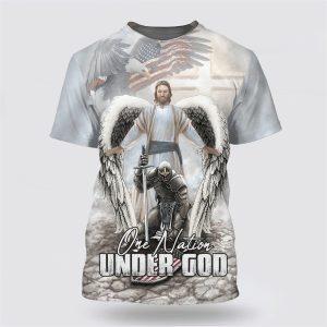 American Warrior Knee Before God Shirts One Nation Under God All Over Print All Over Print 3D T Shirt Gifts For Christians 1 ax5zbt.jpg