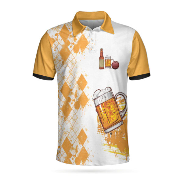 Argyle Pattern Beer Just Another Beer Drinker With Bowling Addiction Polo Shirt – Bowling Men Polo Shirt – Gifts To Get For Your Dad – Father’s Day Shirt