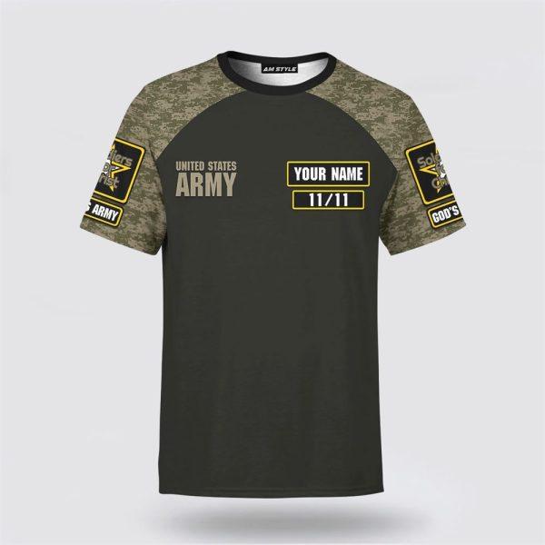 Army Of God God Bless Our Veterans All Over Print All Over Print 3D T Shirt – Gifts For Christians