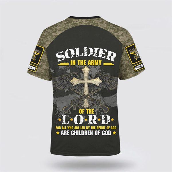 Army Of God God Bless Our Veterans All Over Print All Over Print 3D T Shirt – Gifts For Christians