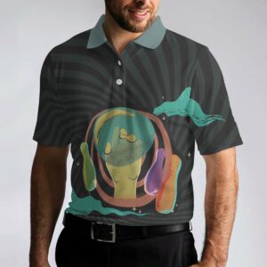 Artistic Bowling Transparent Short Sleeve Men Polo Shirt - Bowling Men Polo Shirt - Gifts To Get For Your Dad - Father's Day Shirt