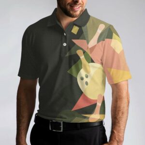 Artistic Colorful Short Sleeve Men Polo Shirt - Bowling Men Polo Shirt - Gifts To Get For Your Dad - Father's Day Shirt