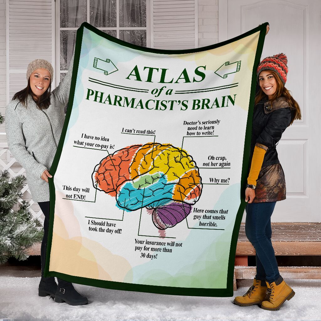 Atlas Of A Pharmacist’s Brain Fleece Throw Blanket – Soft Throw Blanket – Best Blanket For All Seasons Atlas Of A Pharmacist’s Brain Fleece Throw Blanket – Soft Throw Blanket – Best Blanket For All Seasons