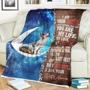 Australian Shepherd Is Your Friend  Fleece Throw Blanket - Sherpa Fleece Blanket - Gifts For Dog Lover