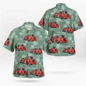 Baldwin, NY, Baldwin FD Ladder 2 Hawaiian Shirt – Gifts For Firefighters In Baldwin, NY
