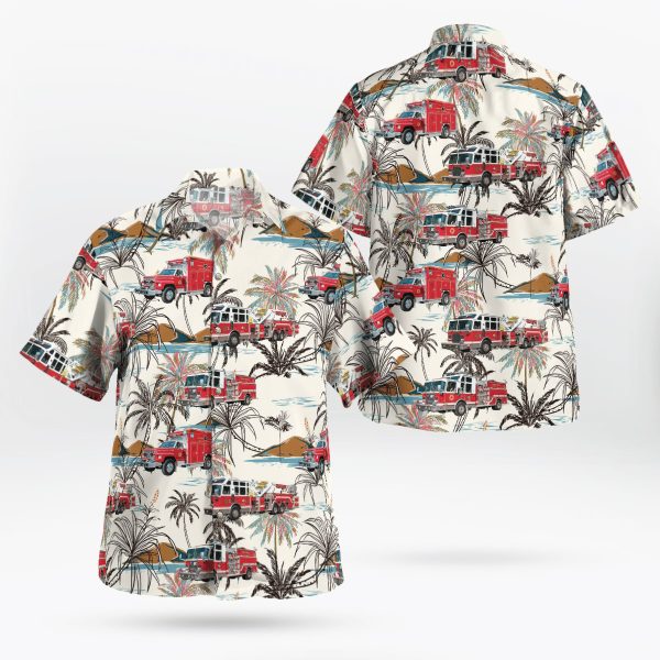 Ballston Spa, NY, Eagle Matt Lee FD No. 1 Hawaiian Shirt – Gifts For Firefighters In Ballston Spa, NY