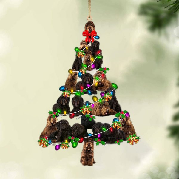 Barbet-Christmas Tree Lights-Two Sided Christmas Plastic Hanging Ornament