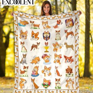 Basenji Fleece Throw Blanket - Sherpa Fleece Blanket - Gifts For Dog Lover