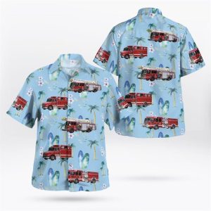 Bay Head New Jersey Bay Head Fire Company-Station 14 Hawaiian Shirt – Gifts For Firefighters In New Jersey