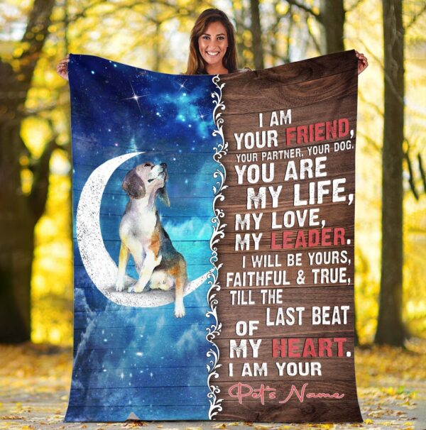 Beagle Is Your Friend  Fleece Throw Blanket – Sherpa Fleece Blanket – Gifts For Dog Lover