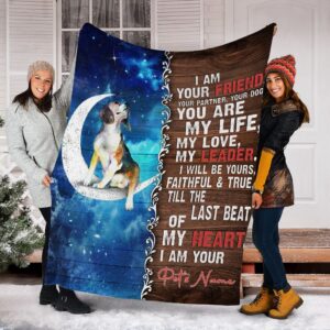 Beagle Is Your Friend  Fleece Throw Blanket - Sherpa Fleece Blanket - Gifts For Dog Lover