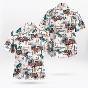 Bedford New Hampshire Bedford Fire Department Hawaiian Shirt – Gifts For Firefighters In New Hampshire