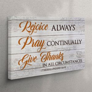 Bible Verse Wall Art Rejoice Always Pray…