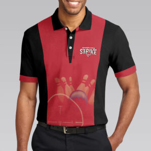 Black And Red Bowling Kinda Busy Right Now Polo Shirt - Bowling Men Polo Shirt - Gifts To Get For Your Dad - Father's Day Shirt