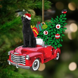 Black Labrador-Pine Truck Hanging Christmas Plastic Hanging…