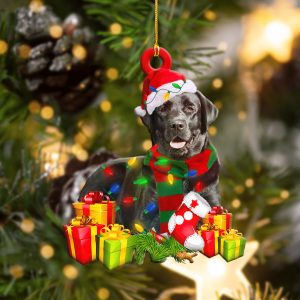Black Labrador Christmas Shape Christmas Plastic Hanging…