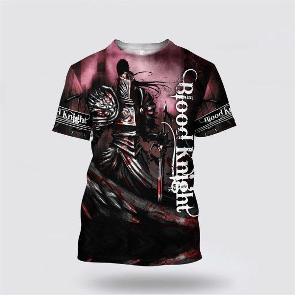 Blood Knight Jesus All Over Print 3D T Shirt – Gifts For Christians