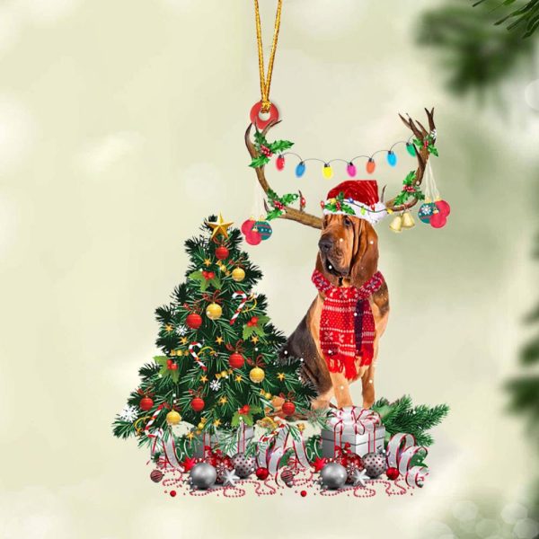 Bloodhound-Christmas Tree Gift Hanging Christmas Plastic Hanging Ornament