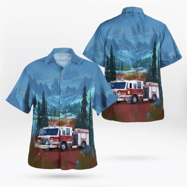 Blue Point, NY, Blue Point FD Hawaiian Shirt – Gifts For Firefighters In NY