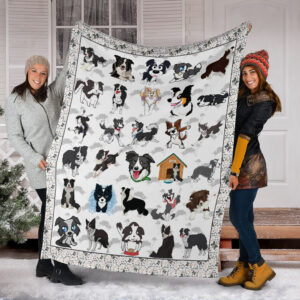 Border Collie Fleece Throw Blanket - Pendleton Sherpa FleecBorder Collie Fleece Throw Blanket - Sherpa Fleece Blanket - Gifts For Dog Lovere Blanket - Gifts For Dog Lover
