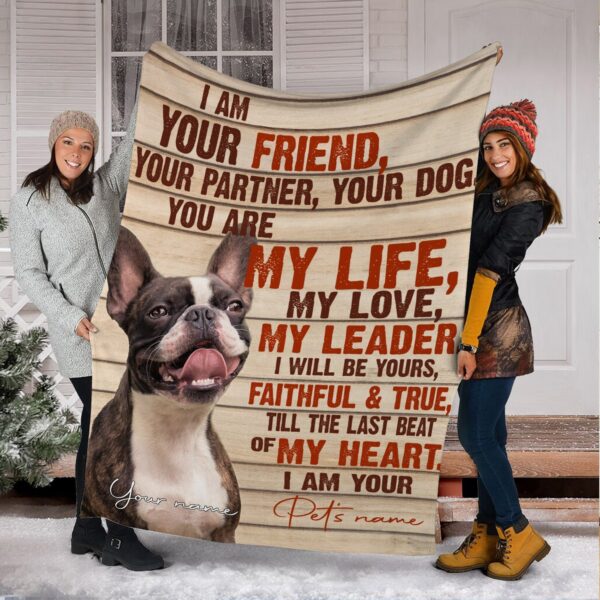 Boston Terrier Fleece Throw Blanket – Pendleton Sherpa Fleece Blanket – Gifts For Dog Lover