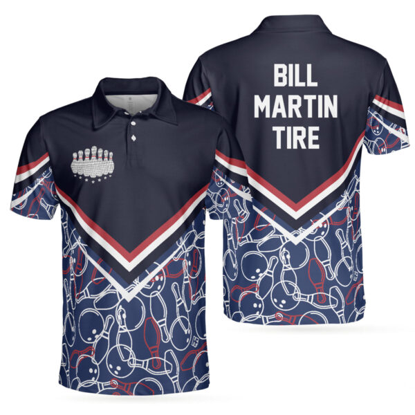 Bowling Bill Martin Tire Seamless Pattern Men Polo Shirt – Bowling Men Polo Shirt – Gifts To Get For Your Dad – Father’s Day Shirt
