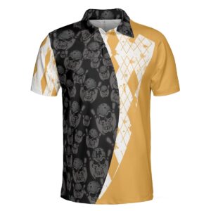 Bowling Dad Argyle Pattern Polo Shirt - Bowling Men Polo Shirt - Gifts To Get For Your Dad - Father's Day Shirt