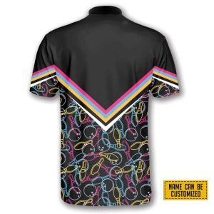 Bowling Pattern In Black Colorful Lines Bowling Personalized Names Jersey Shirt Gift For Bowling Enthusiasts 4 soxxed.jpg