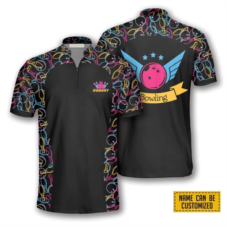 Bowling Heartbeat Pulse Line Bowling Personalized Names And Team Jersey