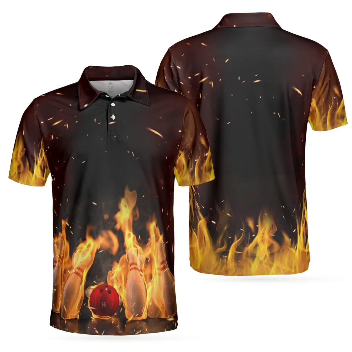 Bowling Pin With Fire Polo Shirt – Bowling Men Polo Shirt – Gifts To Get For Your Dad – Father’s Day Shirt Bowling Pin With Fire Polo Shirt – Bowling Men Polo Shirt – Gifts To Get For Your Dad – Father’s Day Shirt
