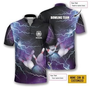 Bowling Strike Thunder Lightning Bowling Personalized Names And Team Jersey Shirt Gift For Bowling Enthusiasts 1 m4akjr.jpg