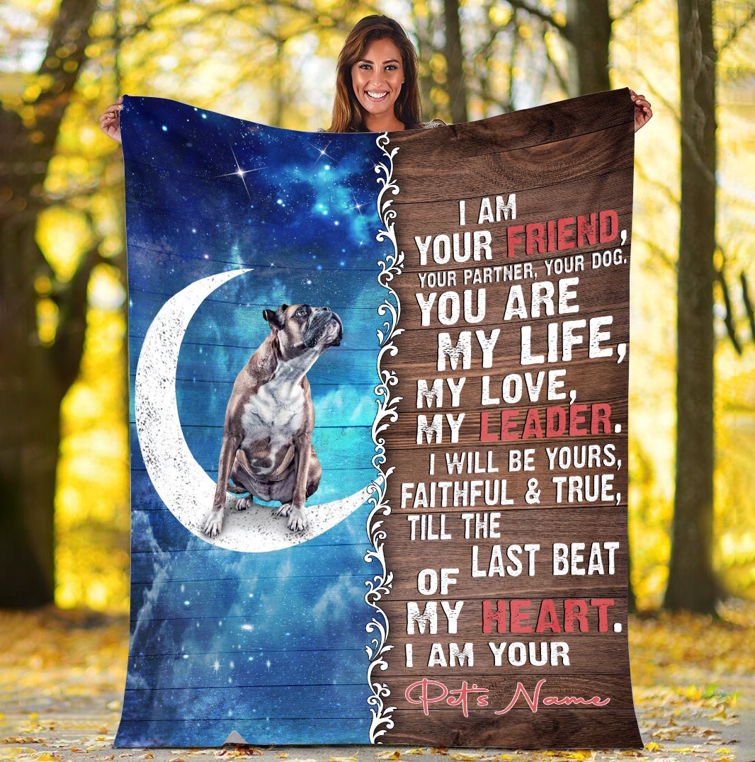 Boxer Is Your Friend  Fleece Throw Blanket – Pendleton Sherpa Fleece Blanket – Gifts For Dog Lover