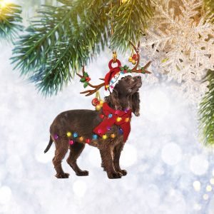Boykin Spaniel Christmas Light Reindeer Ornament, Dog…