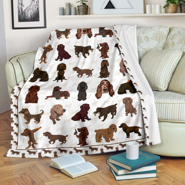 Boykin Spaniel Fleece Throw Blanket – Pendleton Sherpa Fleece Blanket – Gifts For Dog Lover