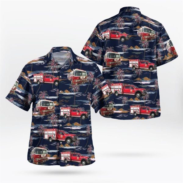 Brant Volunteer Fire Company Brant New York Hawaiian Shirt – Gifts For Firefighters In New York