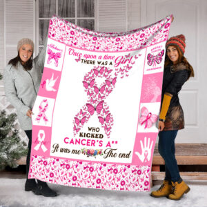 Breast Cancer Survivor Pre Fleece Throw Blanket - Sherpa Fleece Blanket - Weighted Blanket To Sleep