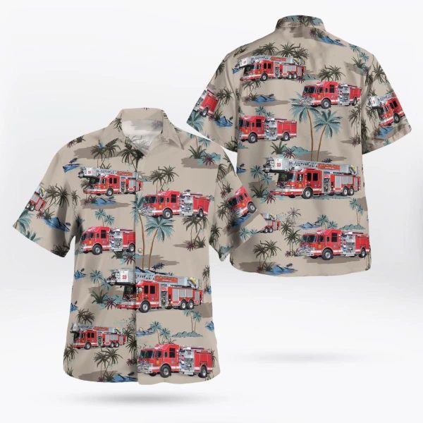 Brick Township New Jersey Laurelton Fire Company-Station 23 Hawaiian Shirt – Gifts For Firefighters In New Jersey