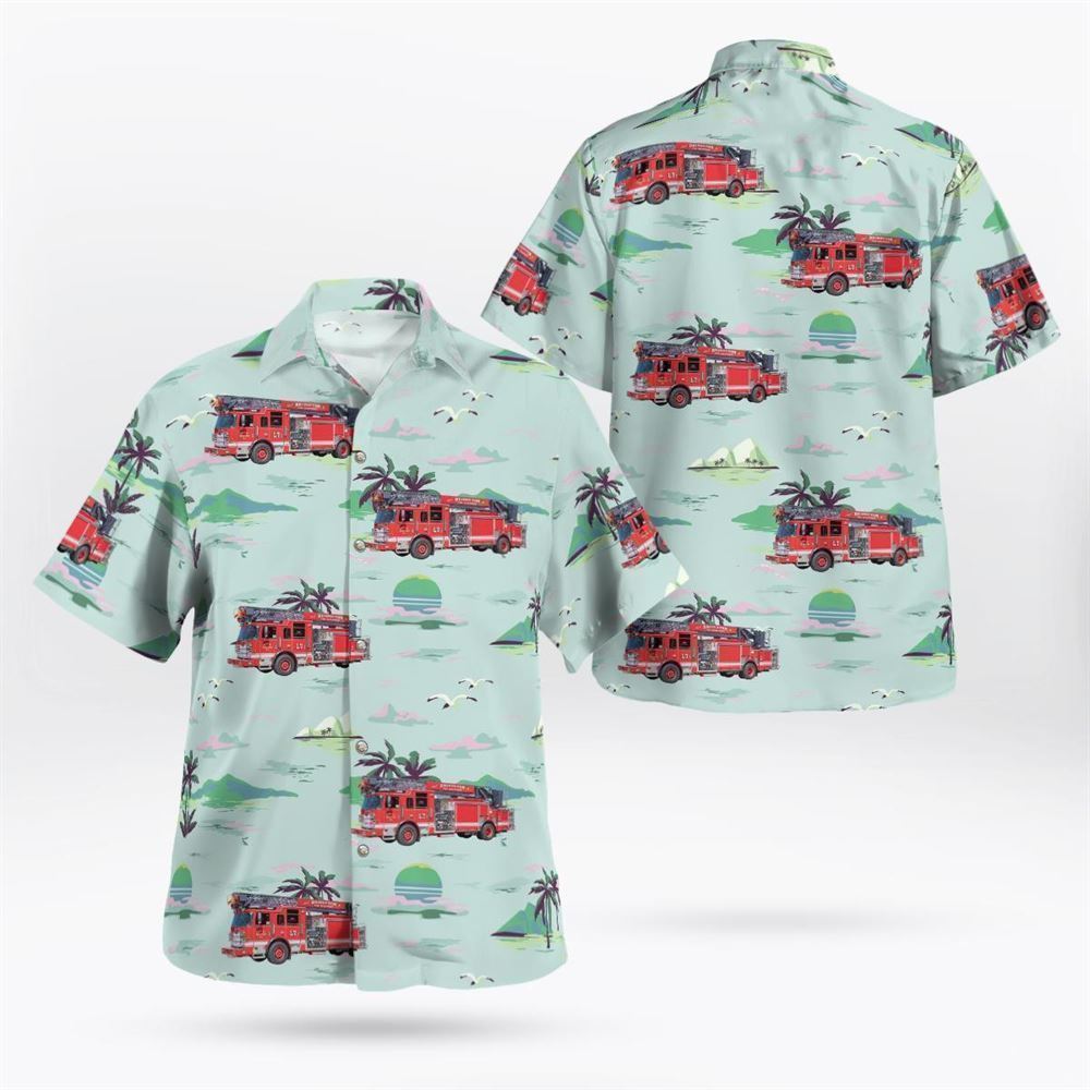 Bridgeton New Jersey Bridgeton Fire Department Hawaiian Shirt – Gifts For Firefighters In New Jersey