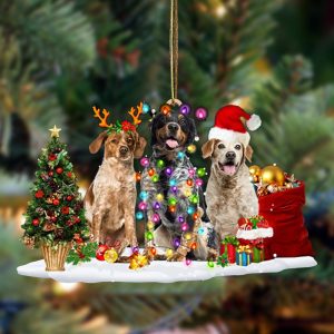 Brittany-Christmas Dog Friends Hanging Christmas Plastic Hanging…