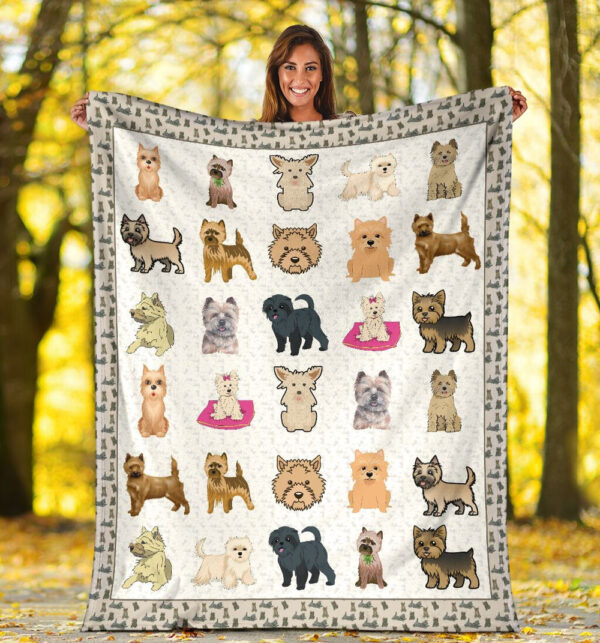 Cairn Terrier Fleece Throw Blanket – Pendleton Sherpa Fleece Blanket – Gifts For Dog Lover