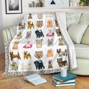 Cairn Terrier Fleece Throw Blanket - Pendleton Sherpa Fleece Blanket - Gifts For Dog Lover