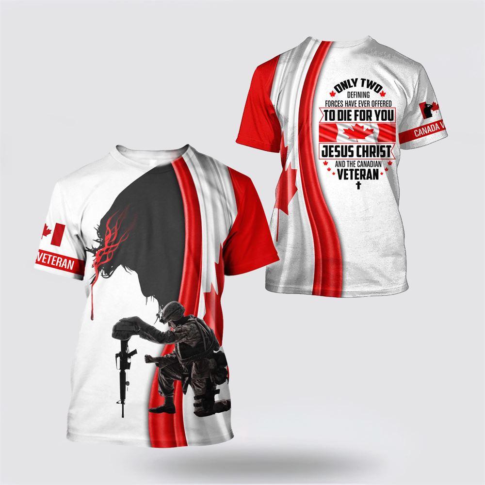 Canadian Veteran Jesus All Over Print 3D T Shirt – Gifts For Christians Canadian Veteran Jesus All Over Print 3D T Shirt – Gifts For Christians