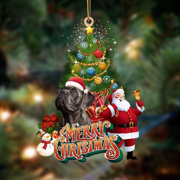 Cane Corso-Christmas Tree&Dog Hanging Christmas Plastic Hanging Ornament – Handmade Xmas Decoration